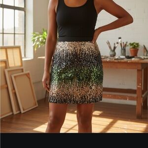 Sequin Ombre Skirt